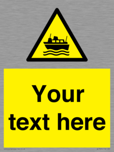Custom warning ferries crossing vessels